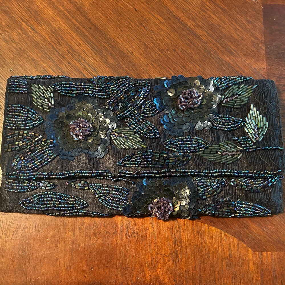 Vintage sequin clutch